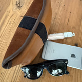 Small Fold Pouch - Bronze Suede