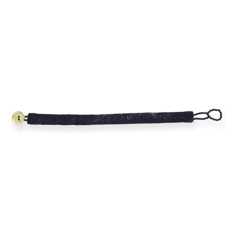 Thin Luxe Bracelet - Black Solid