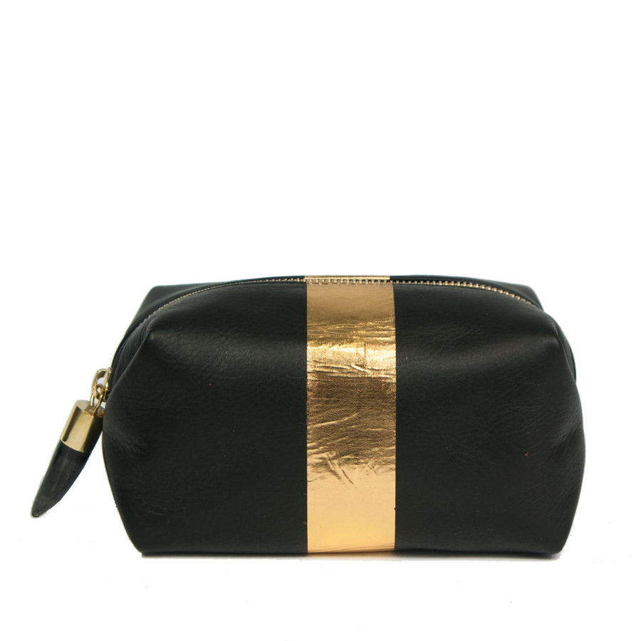 Black and Gold Cosmetic Case