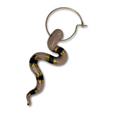 Snake Ceramic Earring Hoop - Blush