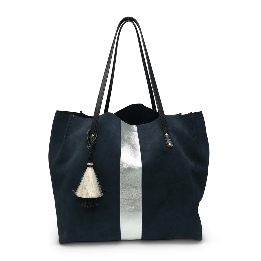 Simple Suede Tote with Studs
