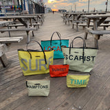 Locals Only Hand Painted Beach Tote