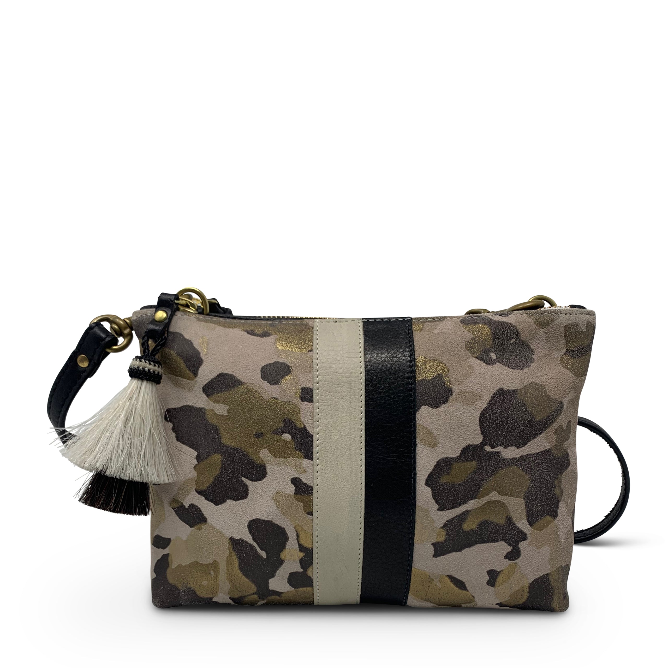 Nottingham Crossbody - Charcoal Gold Camo