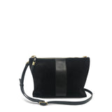 Harford Double Zip Crossbody - Chocolate Suede/chocolate Stripe