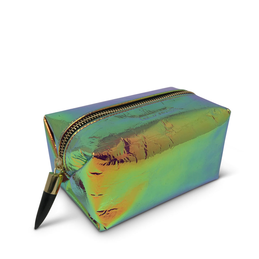 Iridescent Leather Cosmetic Case