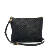 Black Woven Harford Crossbody
