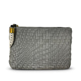SMOKE VARIEGATED WEAVE SMALL POUCH