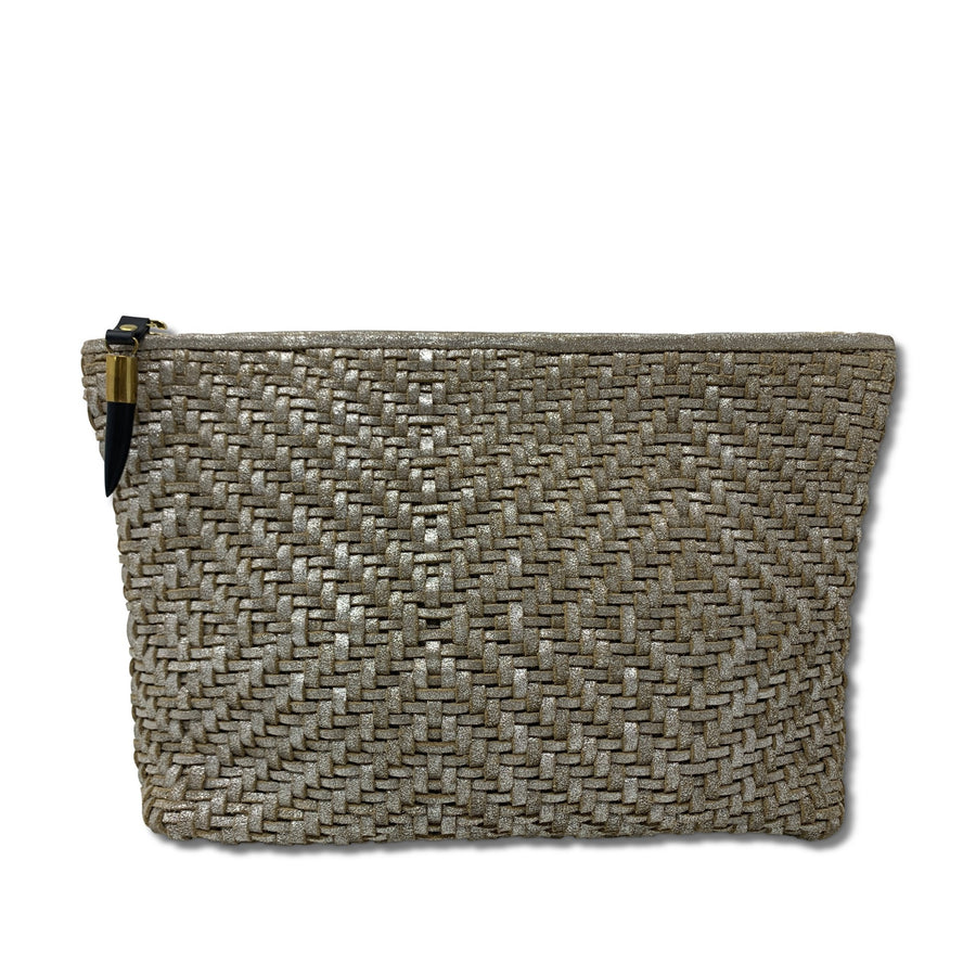METALLIC WEAVE CLUTCH