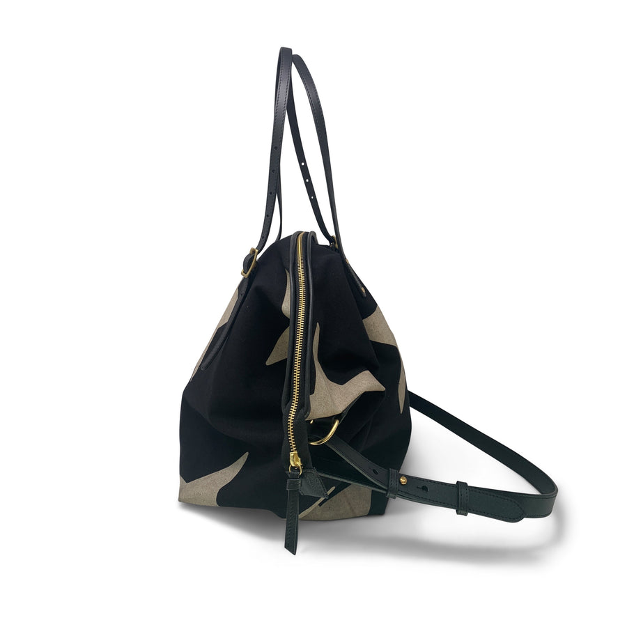 Star Gold Black Tote Bag