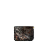 Metallic Marble Small Snap Pouch