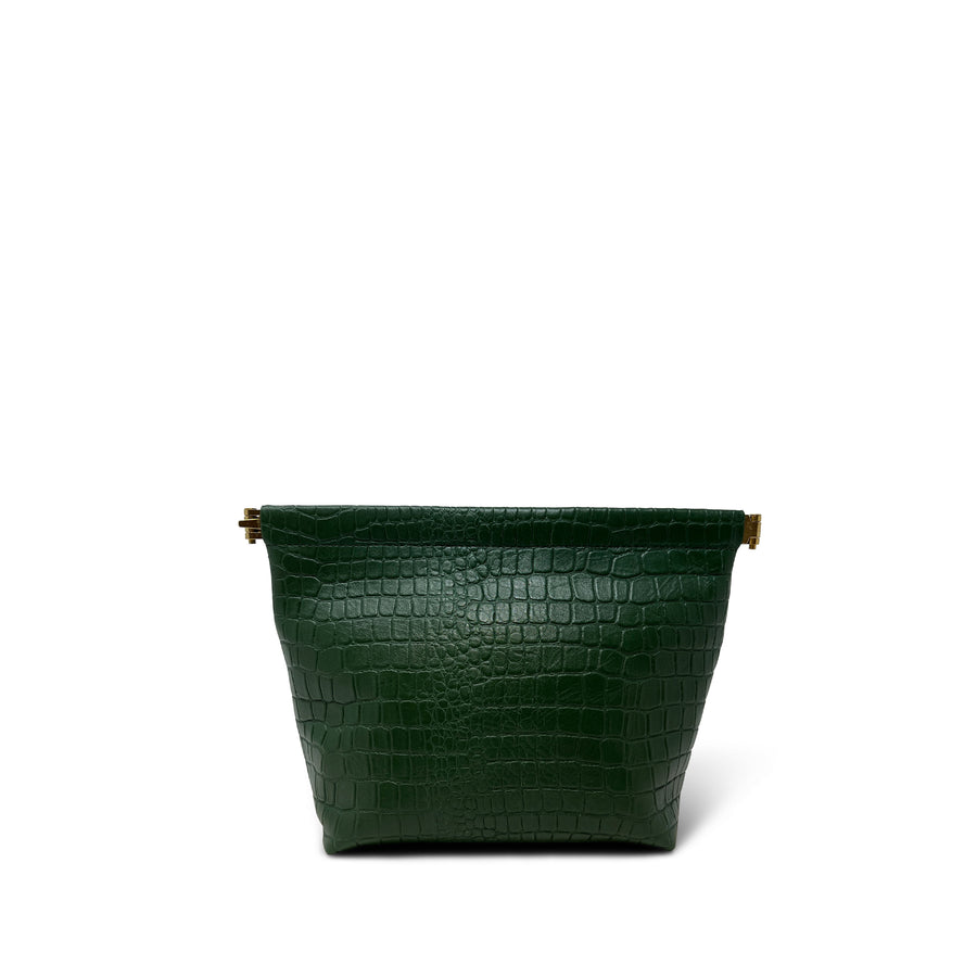 Snap Make Up Bag - Black Forest Croco