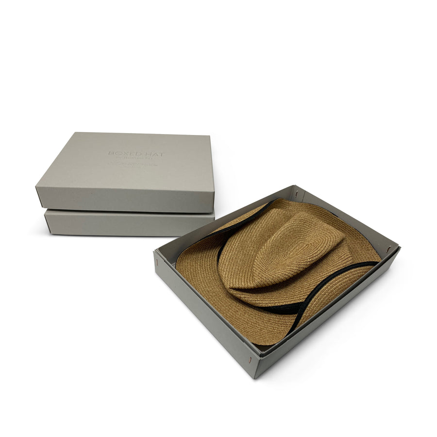 Boxed Hat - Mix Brown With Black Switch
