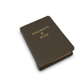 "Naughty & Nice" Mini Notebook - Tan