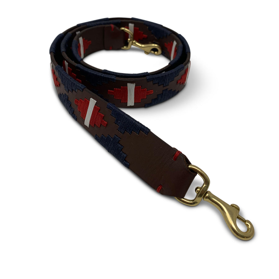 Navy, White and Red Polo Wrap Strap