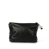 The "shadey" Tropics Medium Canvas and Leather Clutch