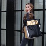 Salcombe - Oversized Metallic Canvas Tote