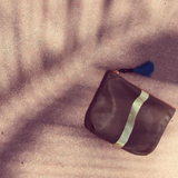 Truffle/gold Medium Tassel Pouch