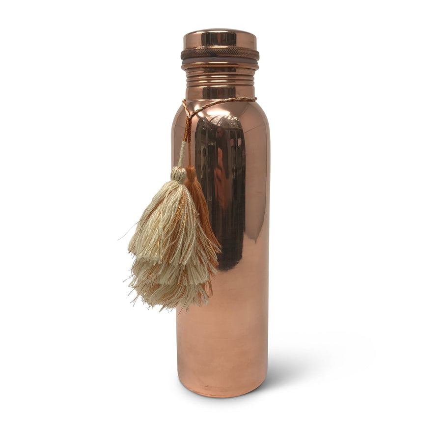 Copper Water Bottle W/tassel