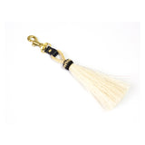 Horse Hair Tassel Clip - White