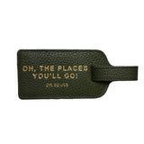 Leather Luggage Tag - Oh The Places You'll Go