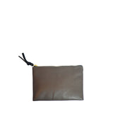Small Leather Pouch Bag - Truffle