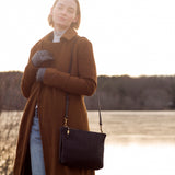 Black Woven Harford Crossbody