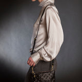 Black Studded Nottingham Crossbody