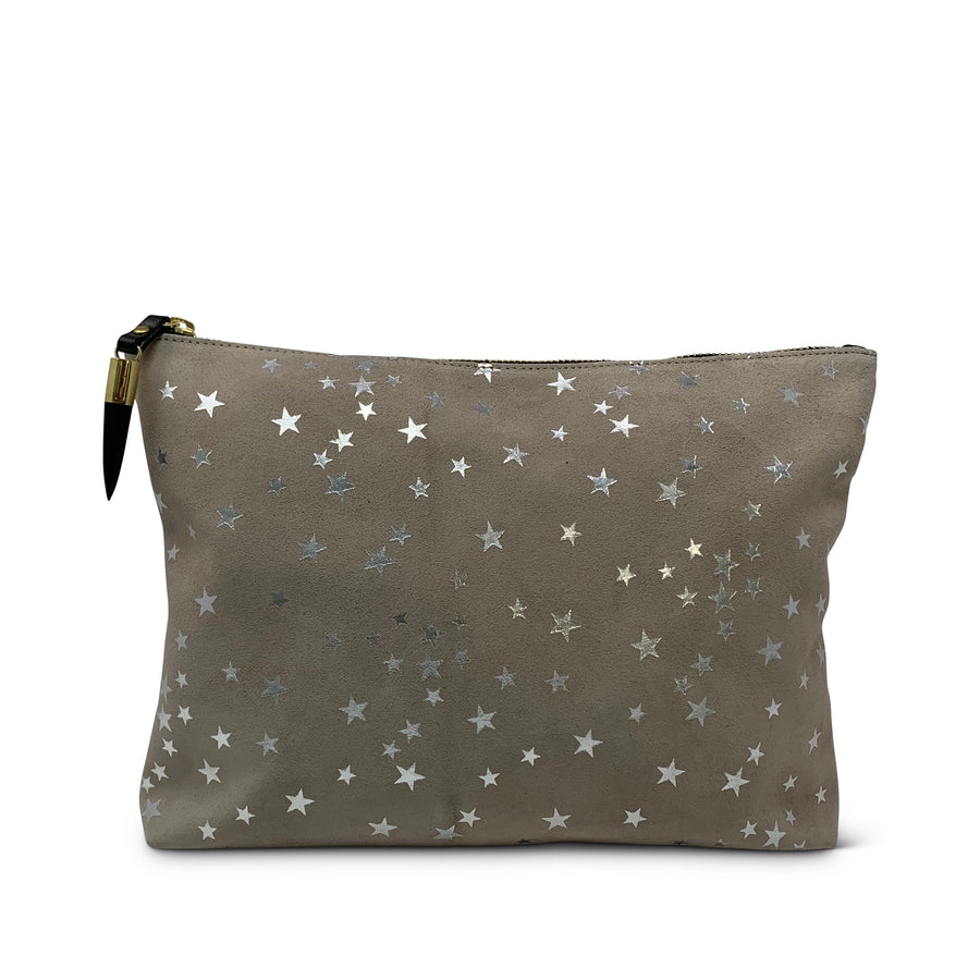 Taupe Star Medium Pouch
