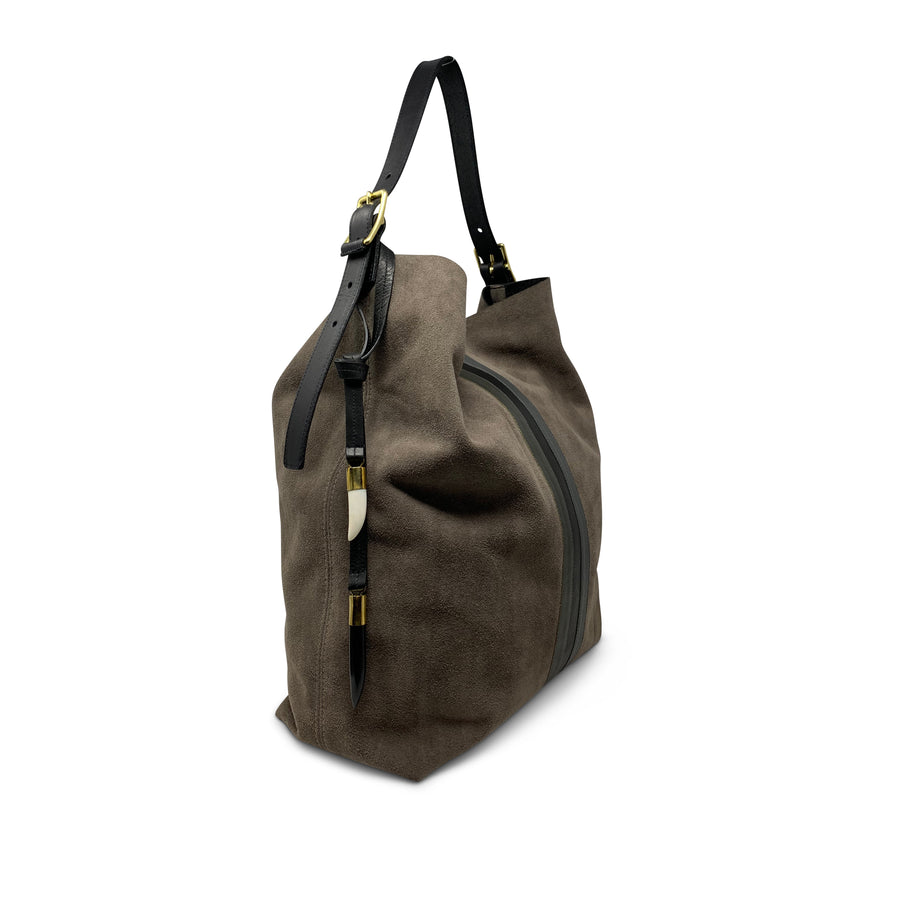 Taupe Suede Somerset Hobo