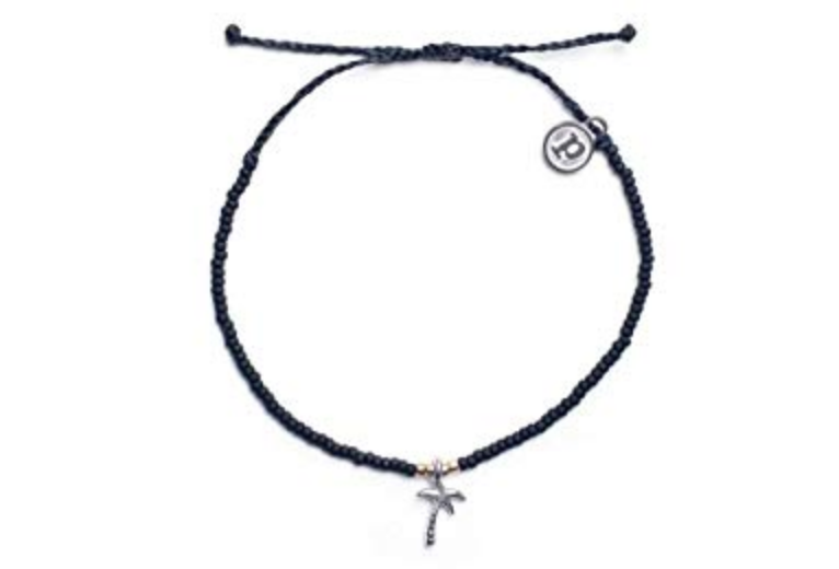 Palm Tree String Bracelet - Black