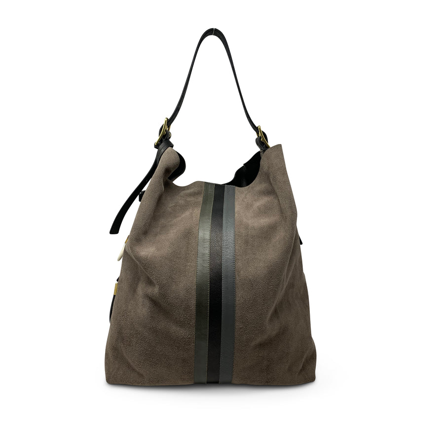 Taupe Suede Somerset Hobo
