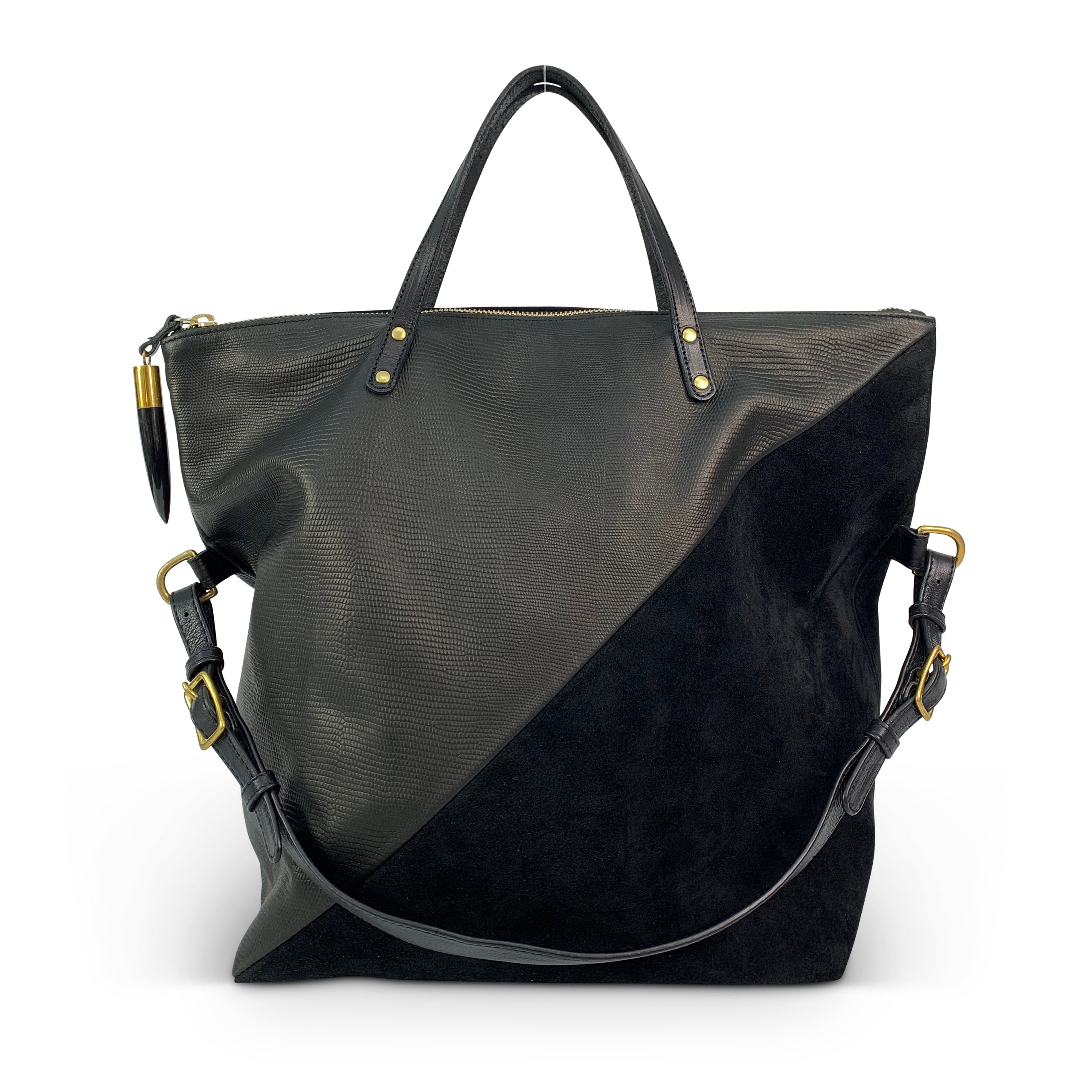 Morleigh Foldover Shearling Tote - Dark Camo